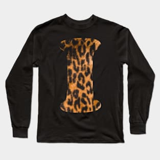 Letter I leopard print Long Sleeve T-Shirt